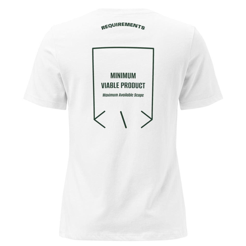 Minimum Viable Product — White Forest Green back mockup