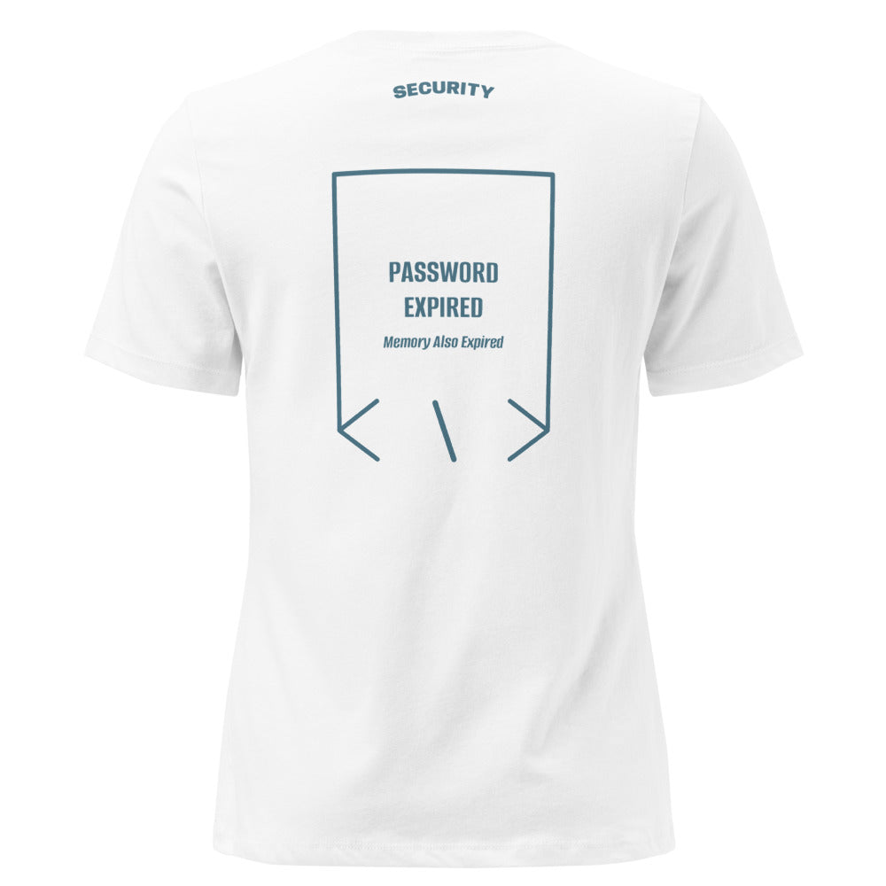 Password Expired — White Heather Deep Teal back mockup