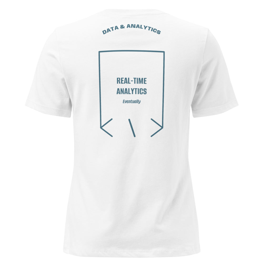 Real-Time Analytics — White Heather Deep Teal back mockup