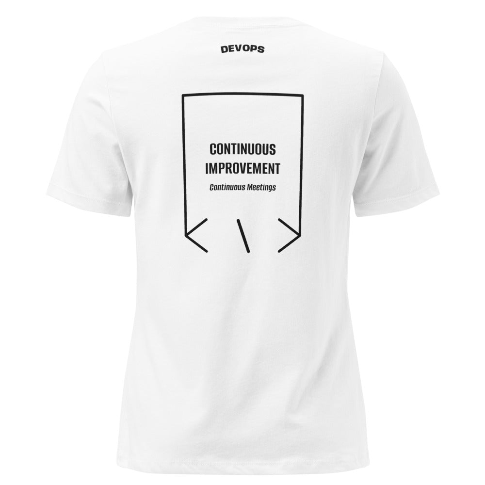 Continuous Improvement — White Black back mockup