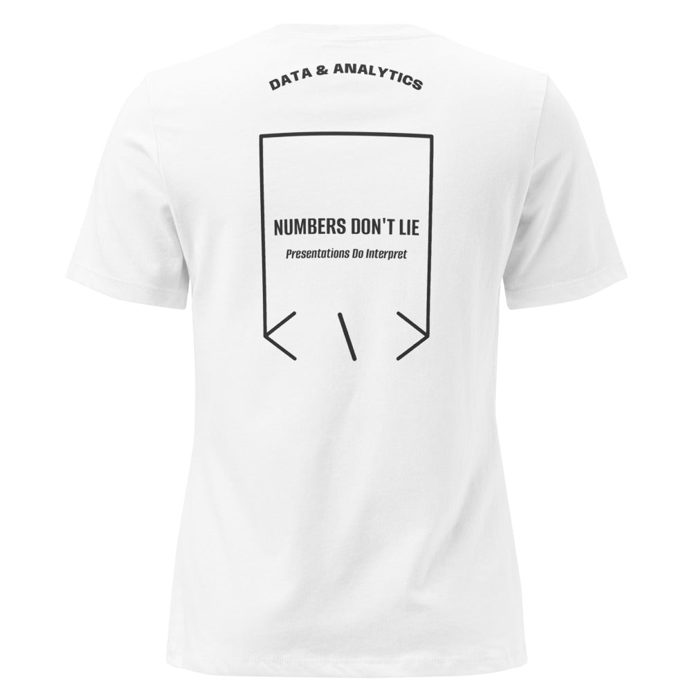 Numbers Don't Lie — White Dark Grey Heather back mockup