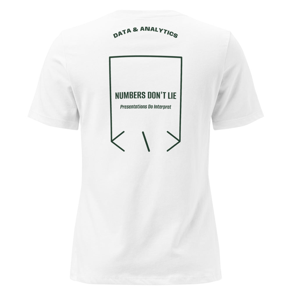 Numbers Don't Lie — White Forest Green back mockup