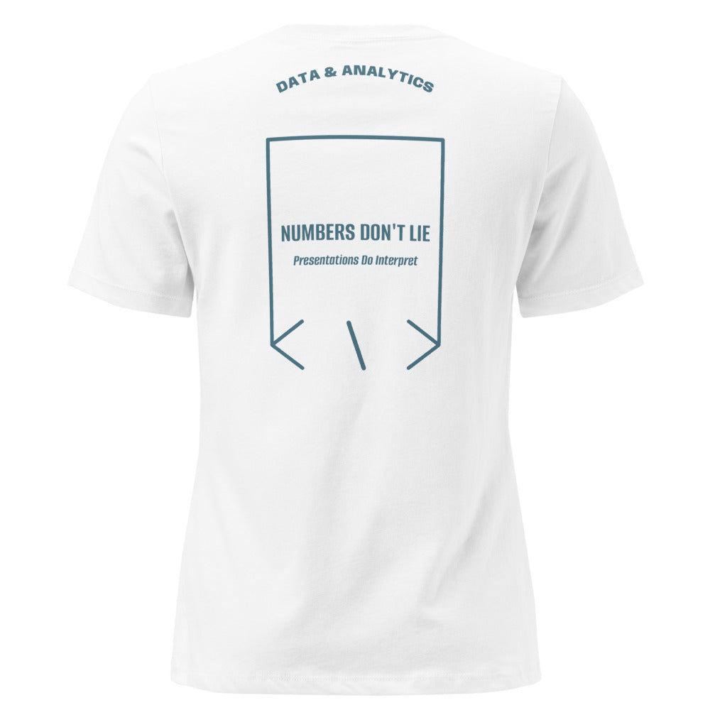 Numbers Don't Lie — White Heather Deep Teal back mockup