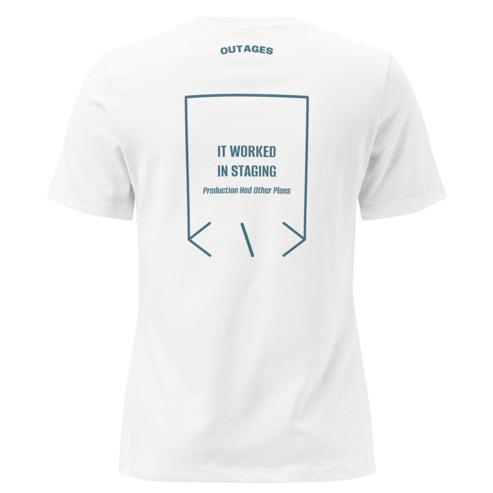 It Worked In Staging — White Heather Deep Teal back mockup