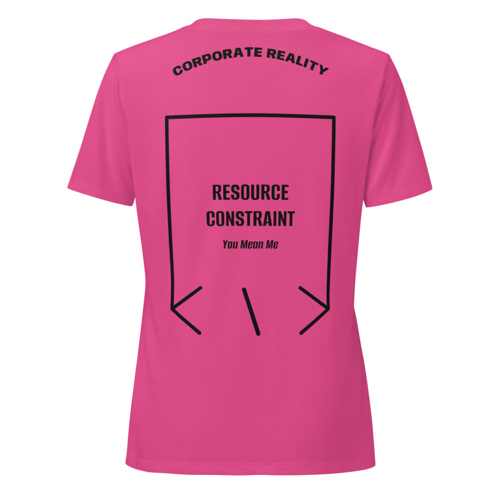 Resource Constraint — Berry Solid Black Blend back mockup