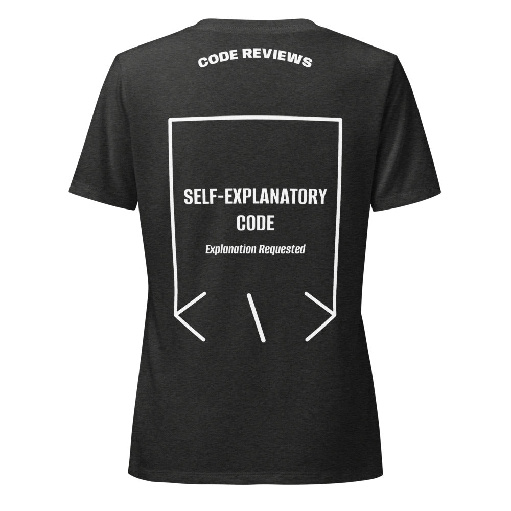 Self-Explanatory Code — secondary back mockup