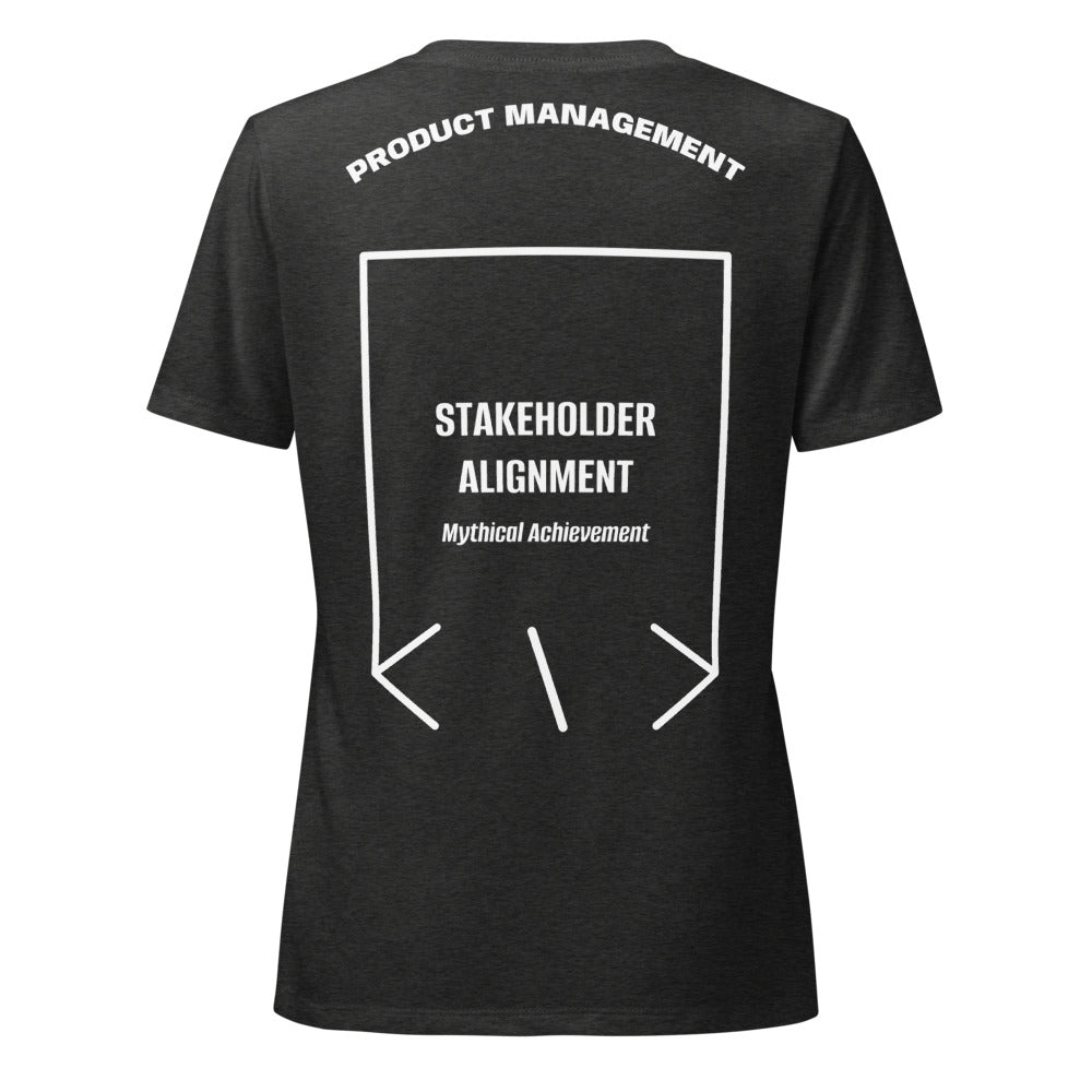 Stakeholder Alignment — Dark Grey Heather Solid White Blend back mockup