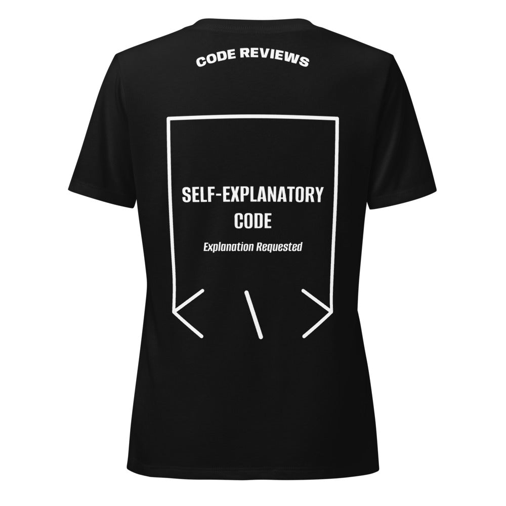 Self-Explanatory Code — Solid Black Blend Solid White Blend back mockup