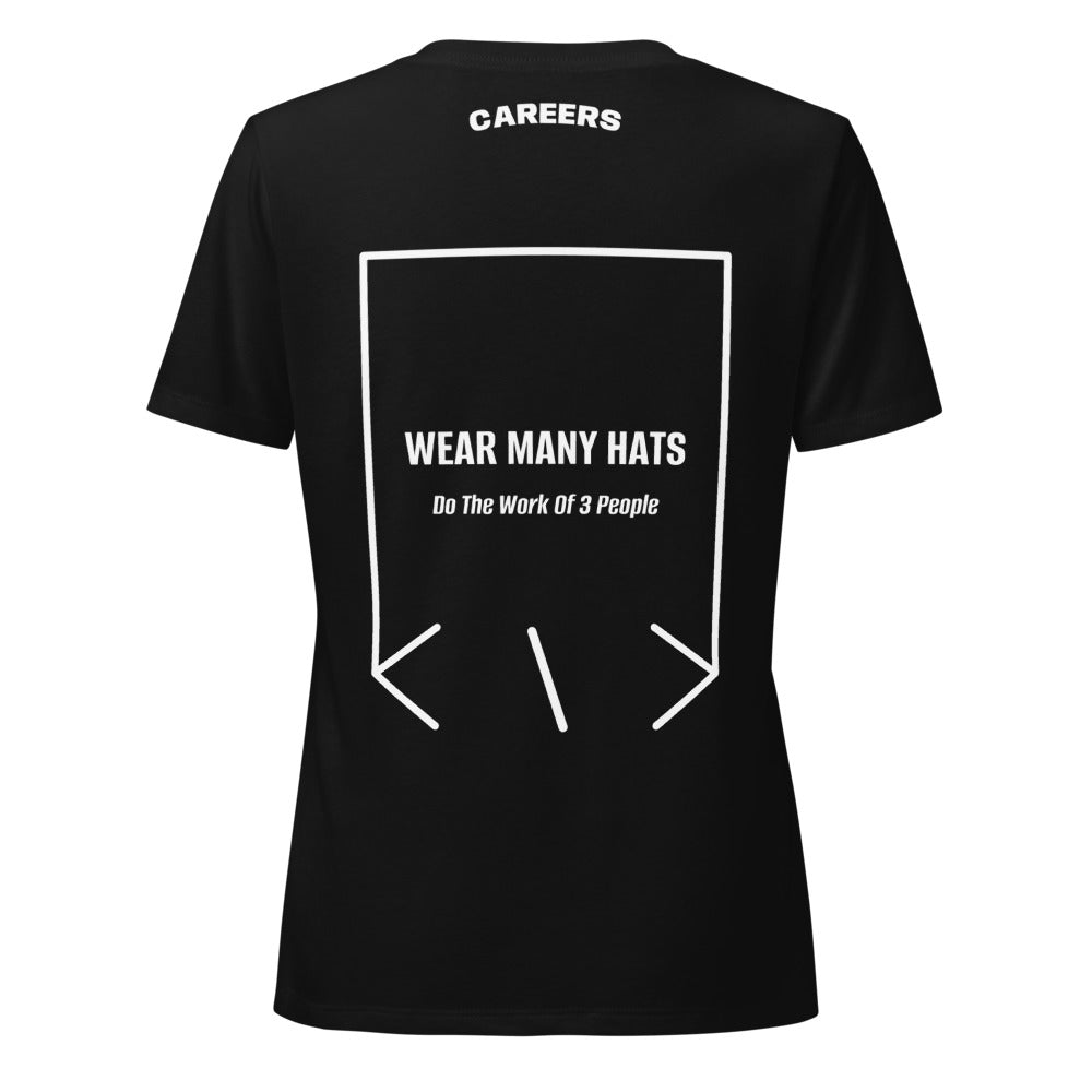 Wear Many Hats — Solid Black Blend Solid White Blend back mockup