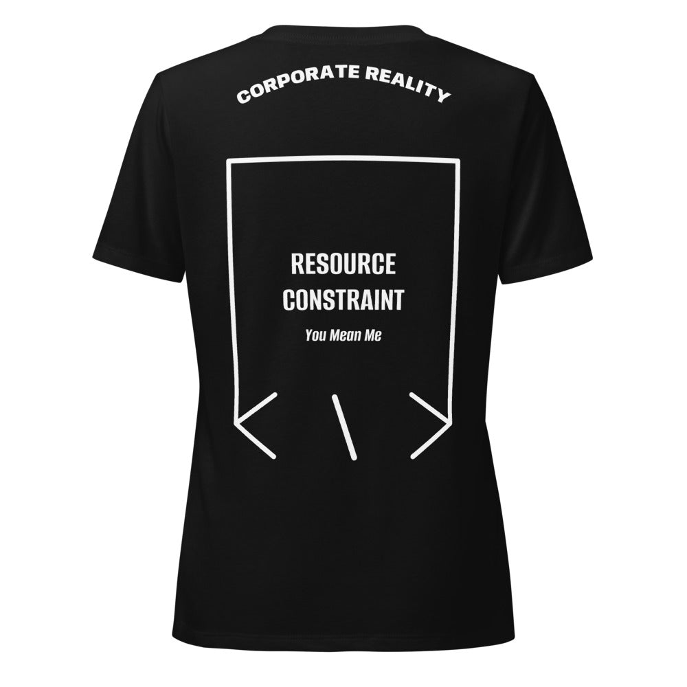 Resource Constraint — Solid Black Blend Solid White Blend back mockup