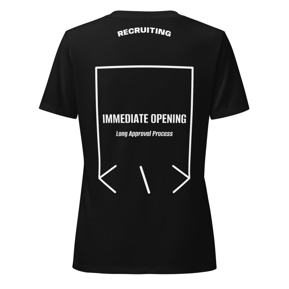 Immediate Opening — Solid Black Blend Solid White Blend back mockup