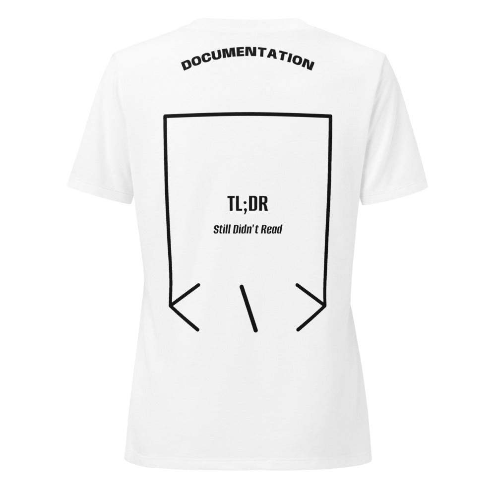 TL;DR — Solid White Blend Solid Black Blend back mockup
