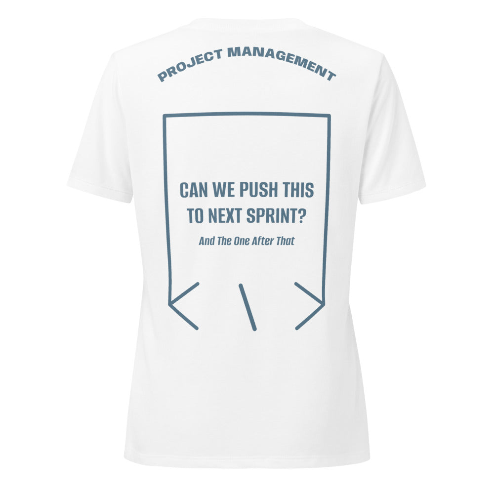 Can We Push This To Next Sprint? — Solid White Blend Heather Slate back mockup