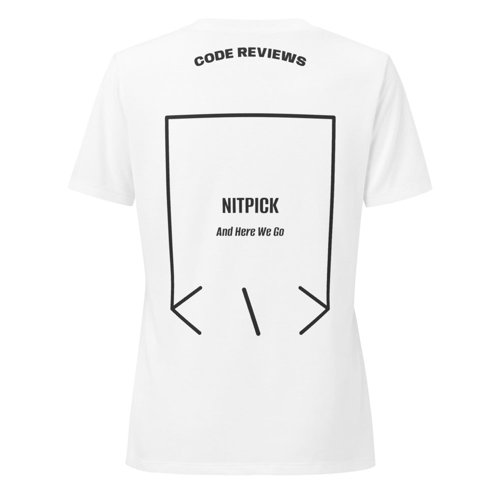 Nitpick — Solid White Blend Dark Grey Heather back mockup