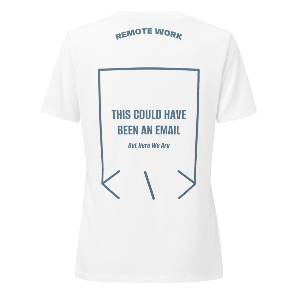 This Could Have Been An Email — Solid White Blend Heather Slate back mockup