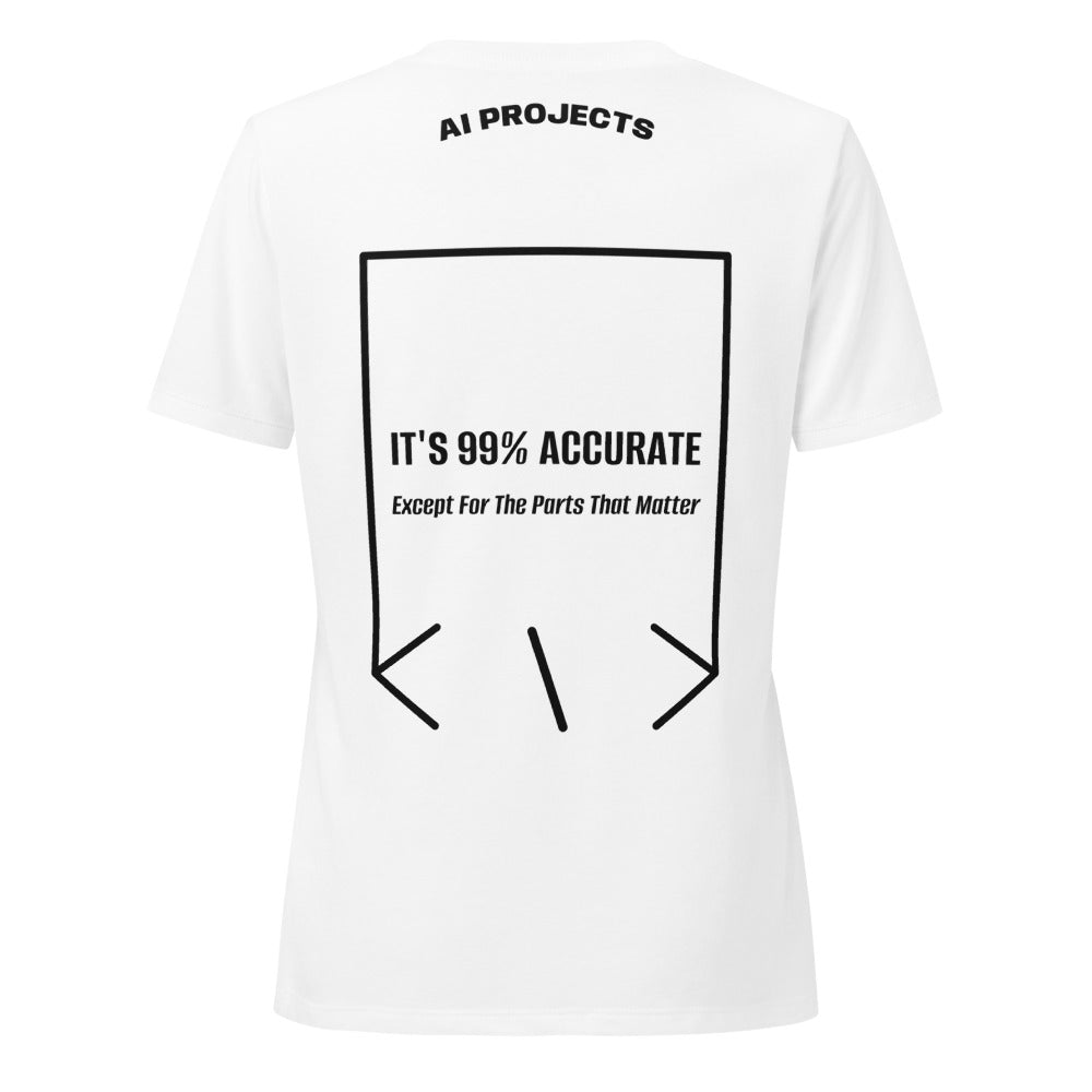 It's 99% Accurate — Solid White Blend Solid Black Blend back mockup