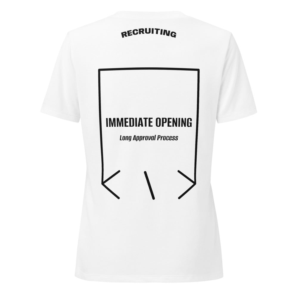 Immediate Opening — Solid White Blend Solid Black Blend back mockup