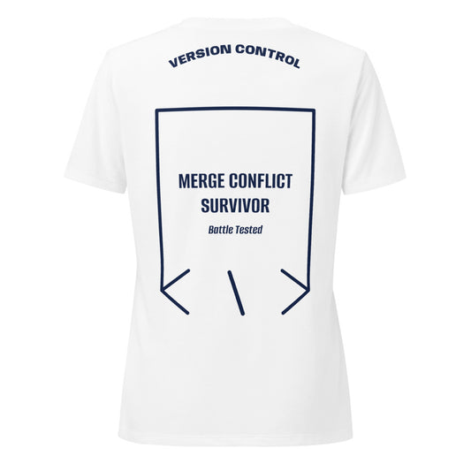 Merge Conflict Survivor — secondary back mockup