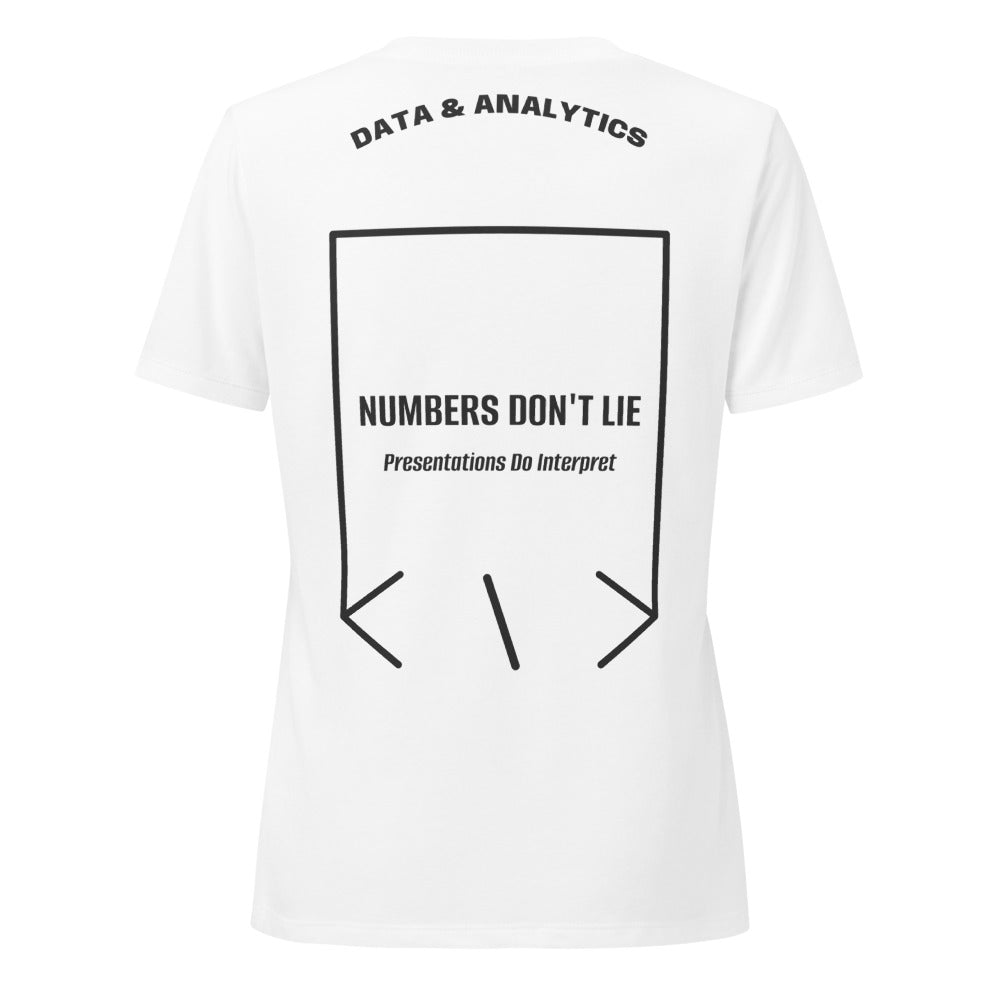 Numbers Don't Lie — Solid White Blend Dark Grey Heather back mockup