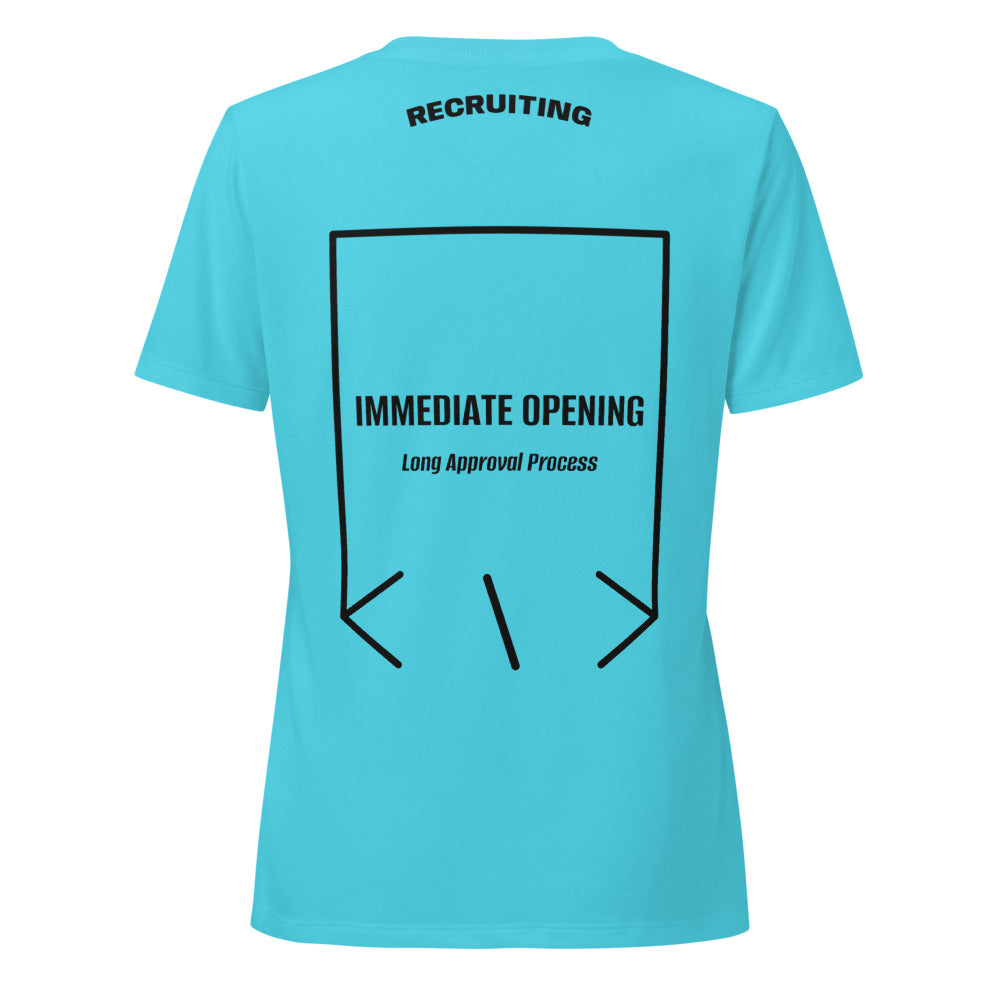 Immediate Opening — Turquoise Solid Black Blend back mockup