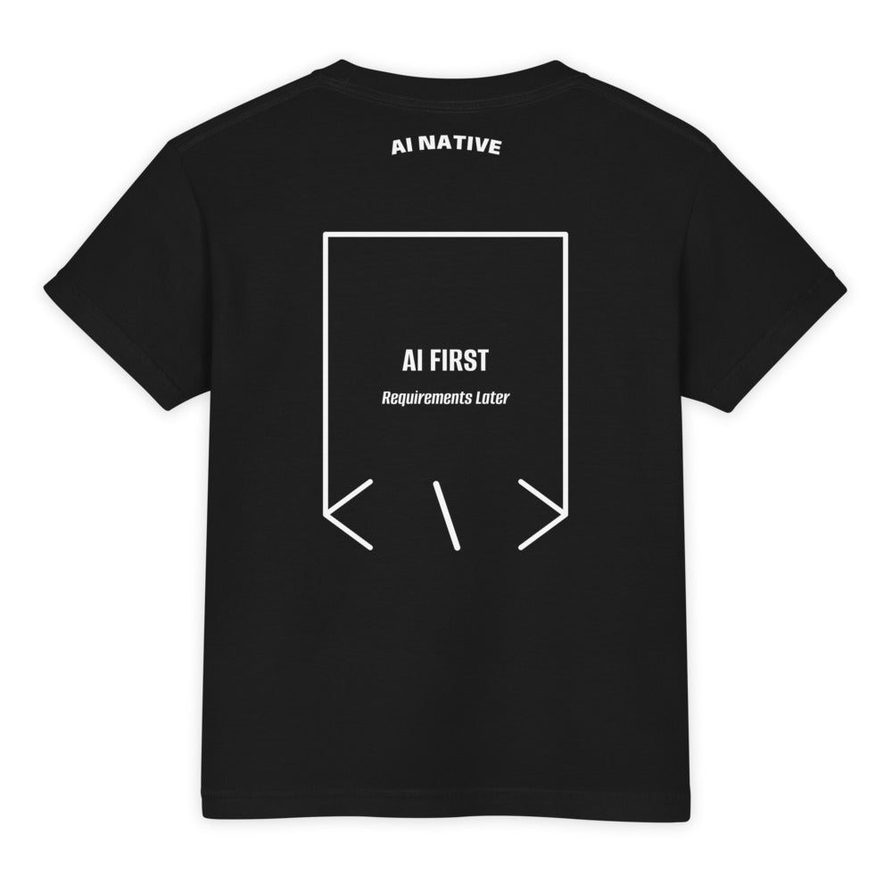 AI First — Black White back mockup