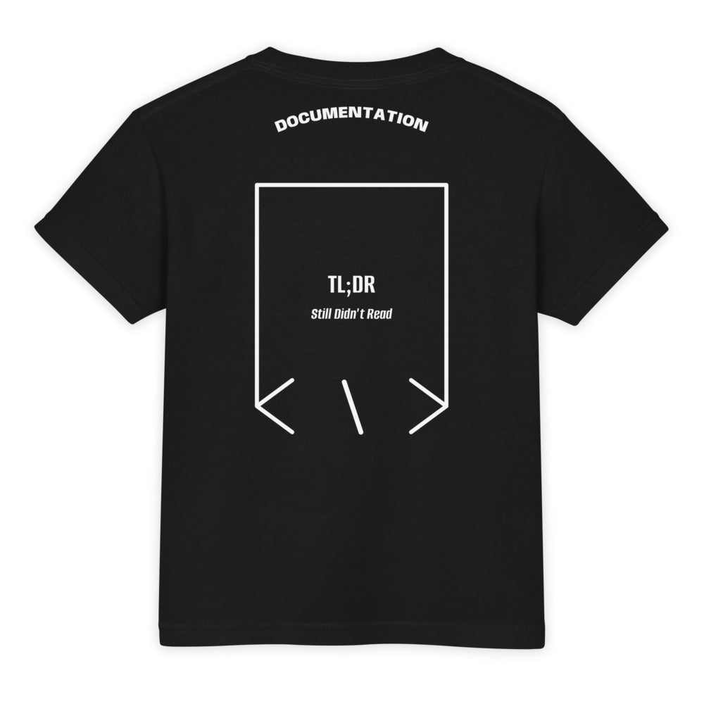TL;DR — Black White back mockup