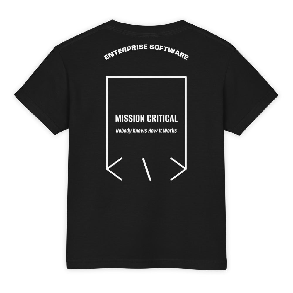 Mission Critical — Black White back mockup