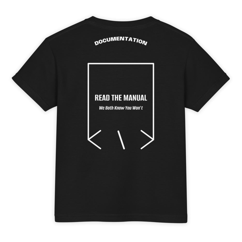 Read The Manual — Black White back mockup