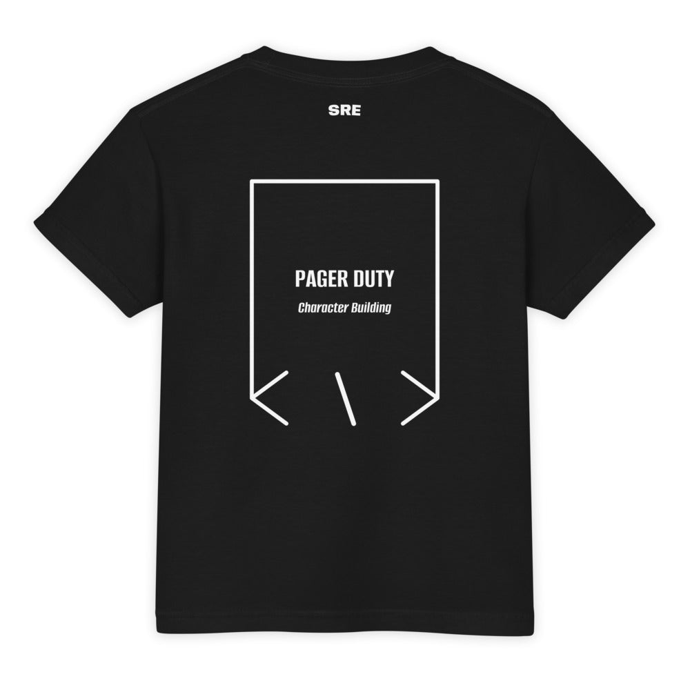 Pager Duty — Black White back mockup