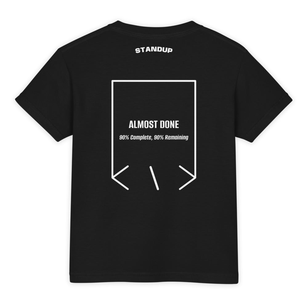 Almost Done — Black White back mockup