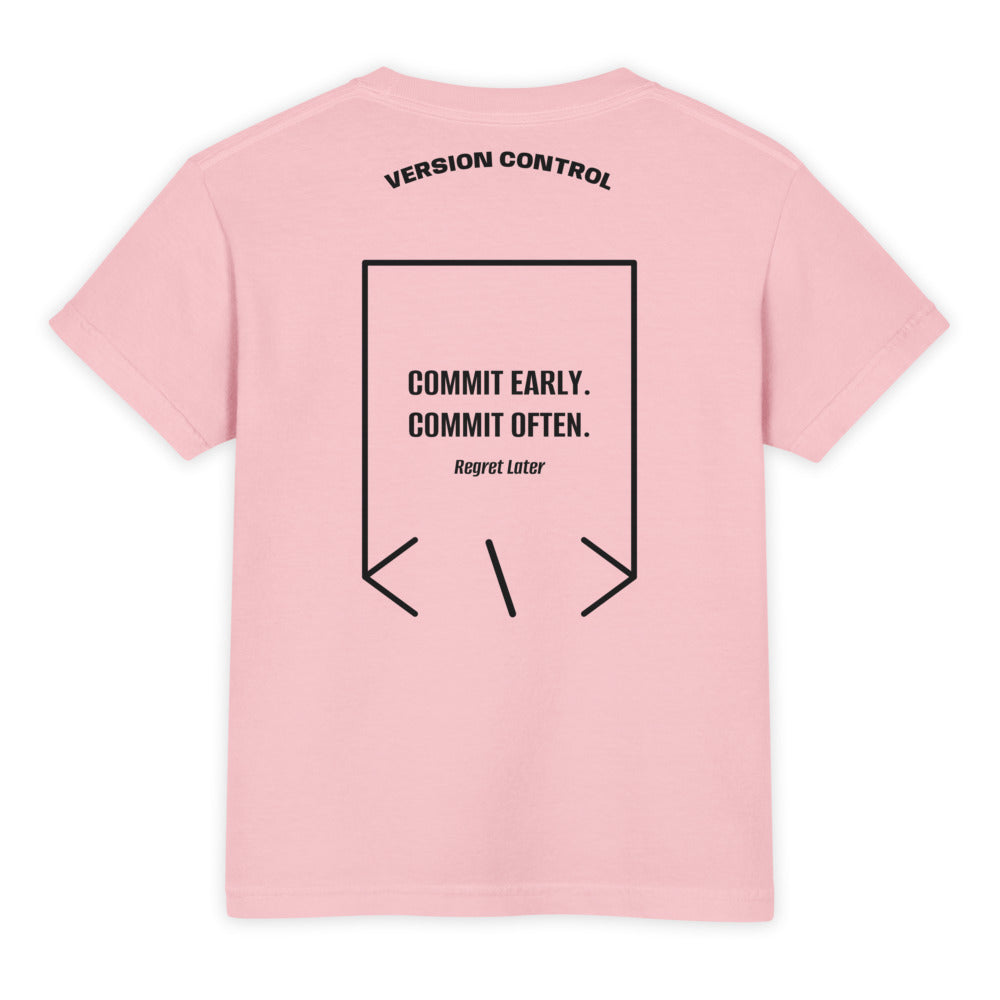 Commit Early. Commit Often. — Blossom Black back mockup