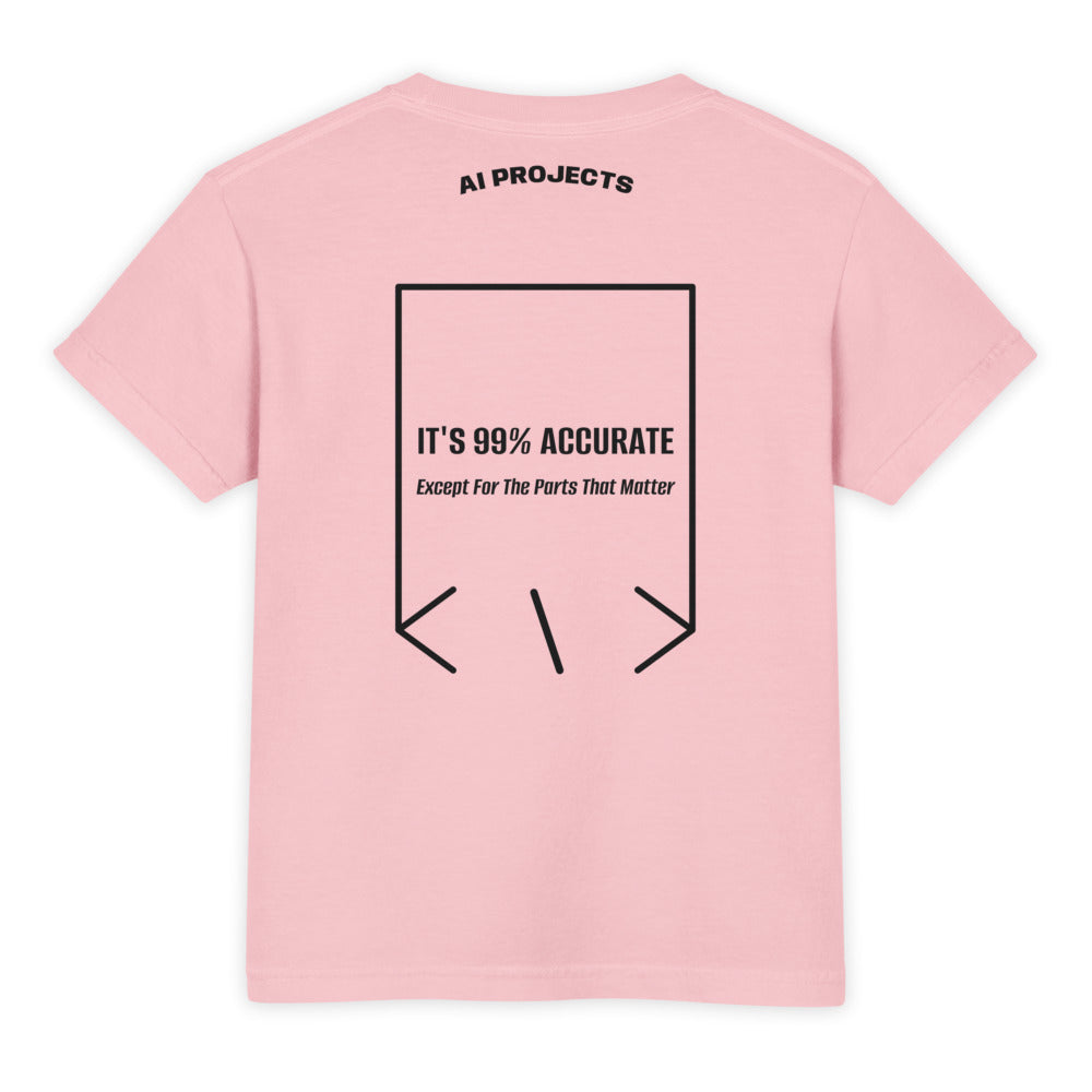 It's 99% Accurate — Blossom Black back mockup