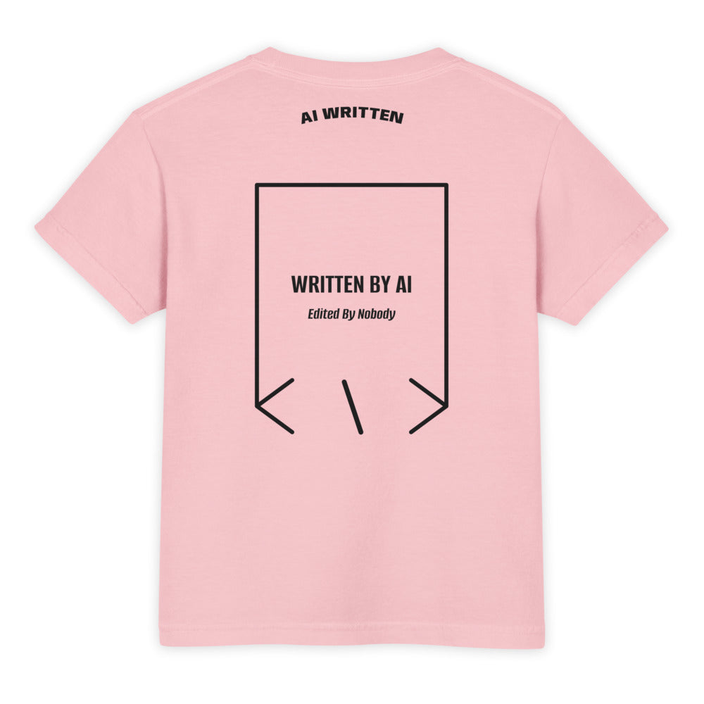 Written By AI — Blossom Black back mockup