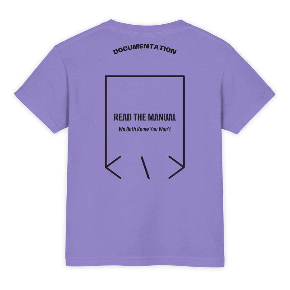 Read The Manual — Violet Black back mockup