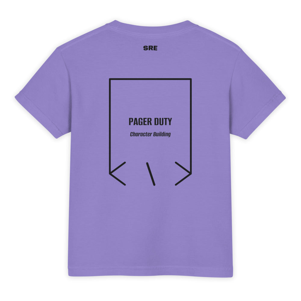 Pager Duty — Violet Black back mockup
