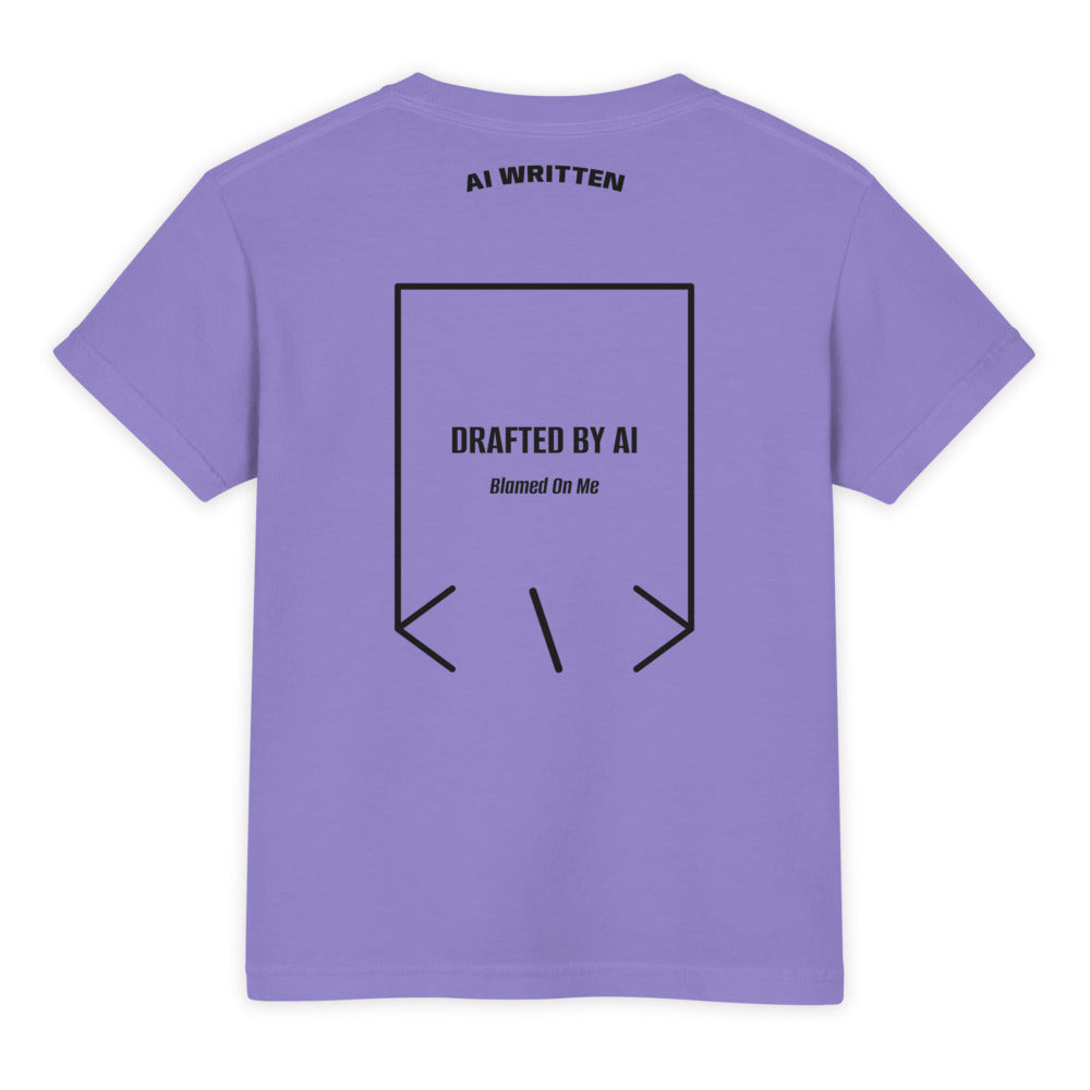 Drafted By AI — Violet Black back mockup