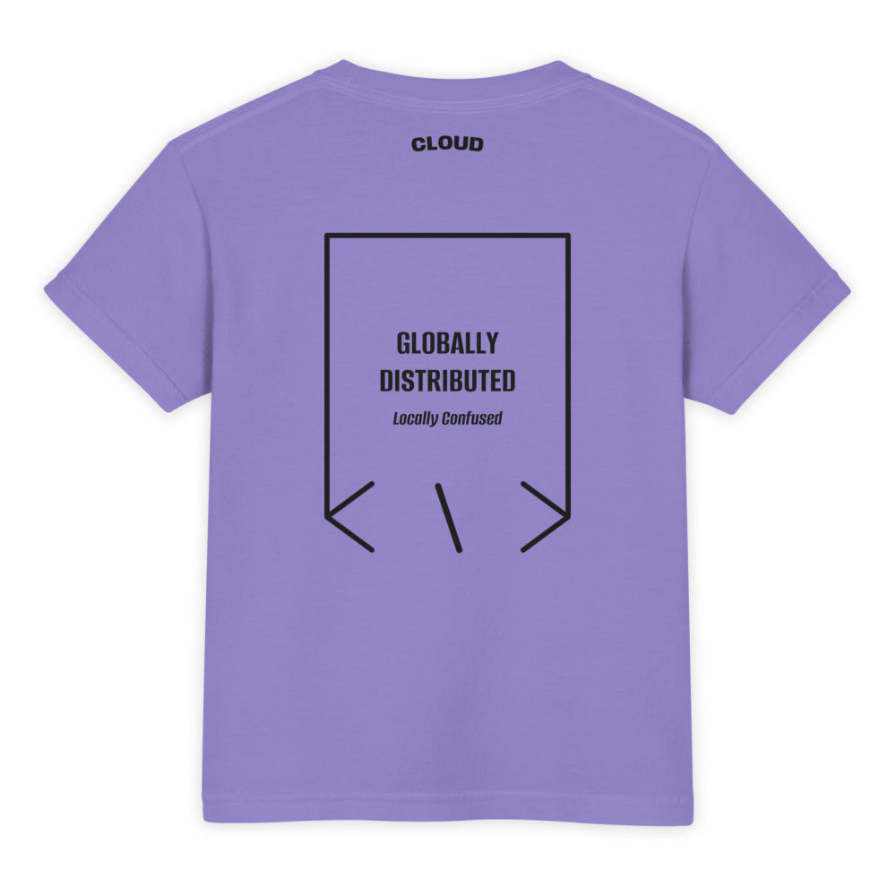 Globally Distributed — Violet Black back mockup