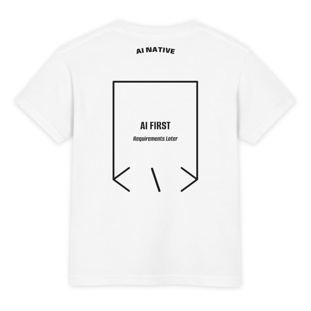 AI First — White Black back mockup