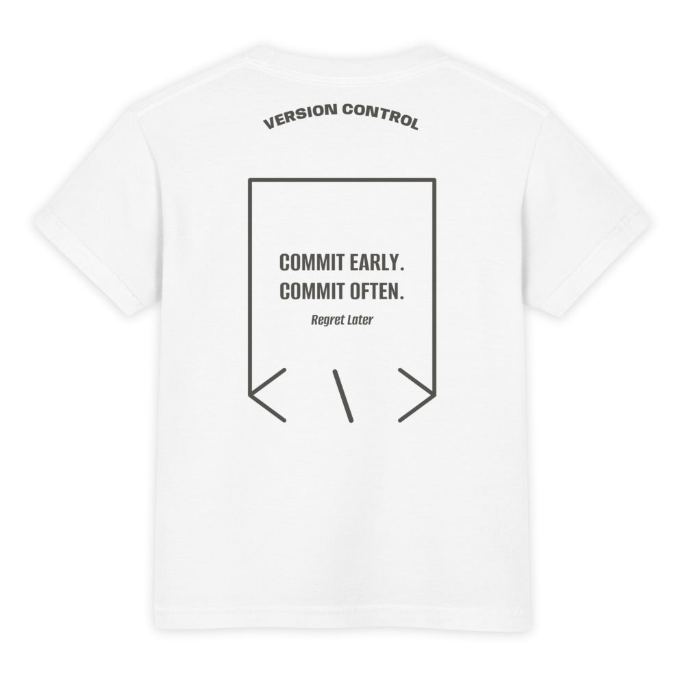 Commit Early. Commit Often. — White Pepper back mockup