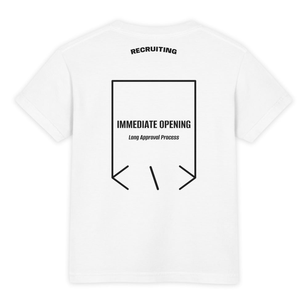 Immediate Opening — White Black back mockup