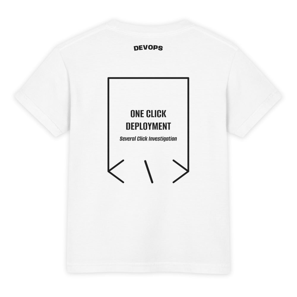 One Click Deployment — White Black back mockup