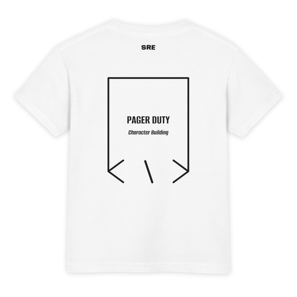 Pager Duty — White Black back mockup