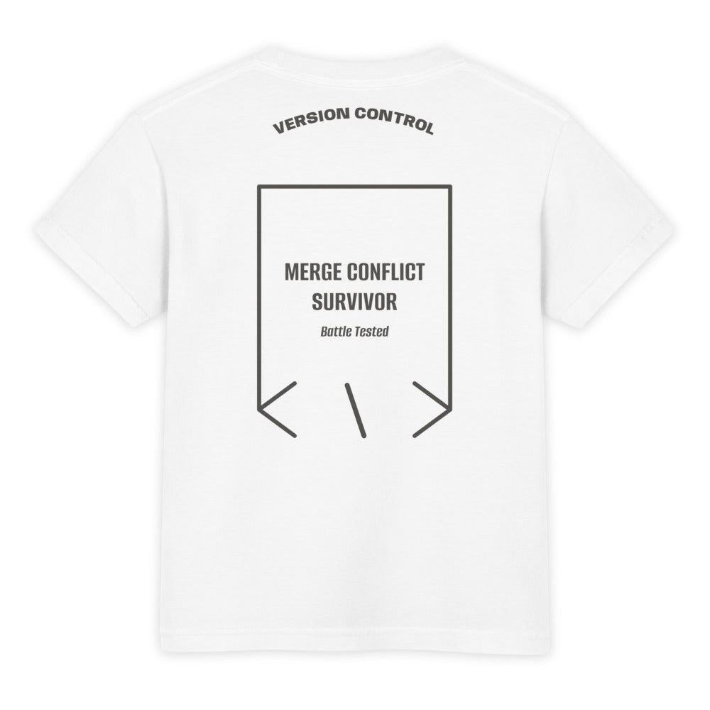 Merge Conflict Survivor — White Pepper back mockup
