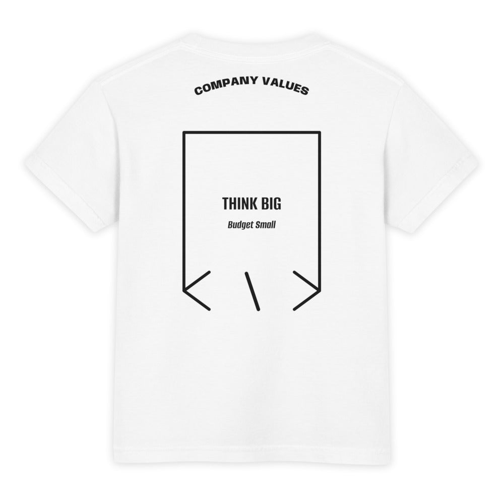 Think Big — White Black back mockup