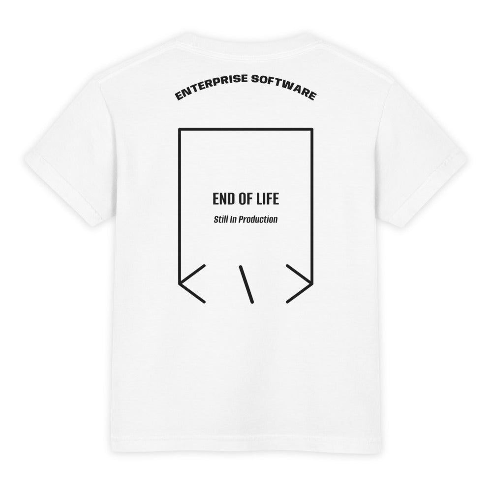 End Of Life — White Black back mockup