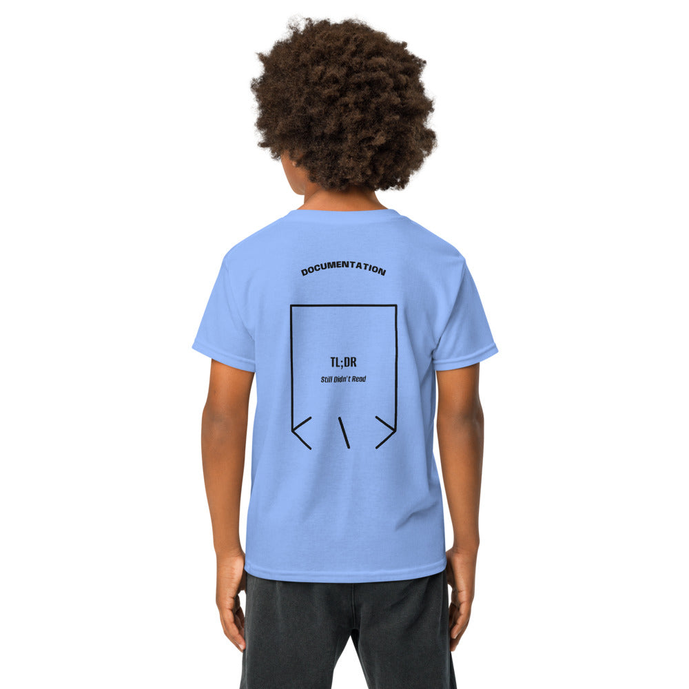 TL;DR — Carolina Blue Black back mockup
