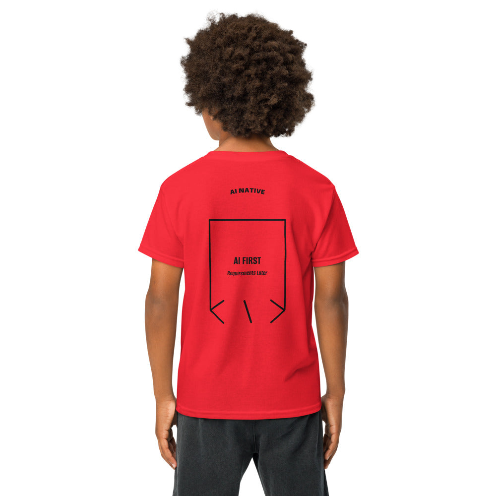 AI First — Red Black back mockup