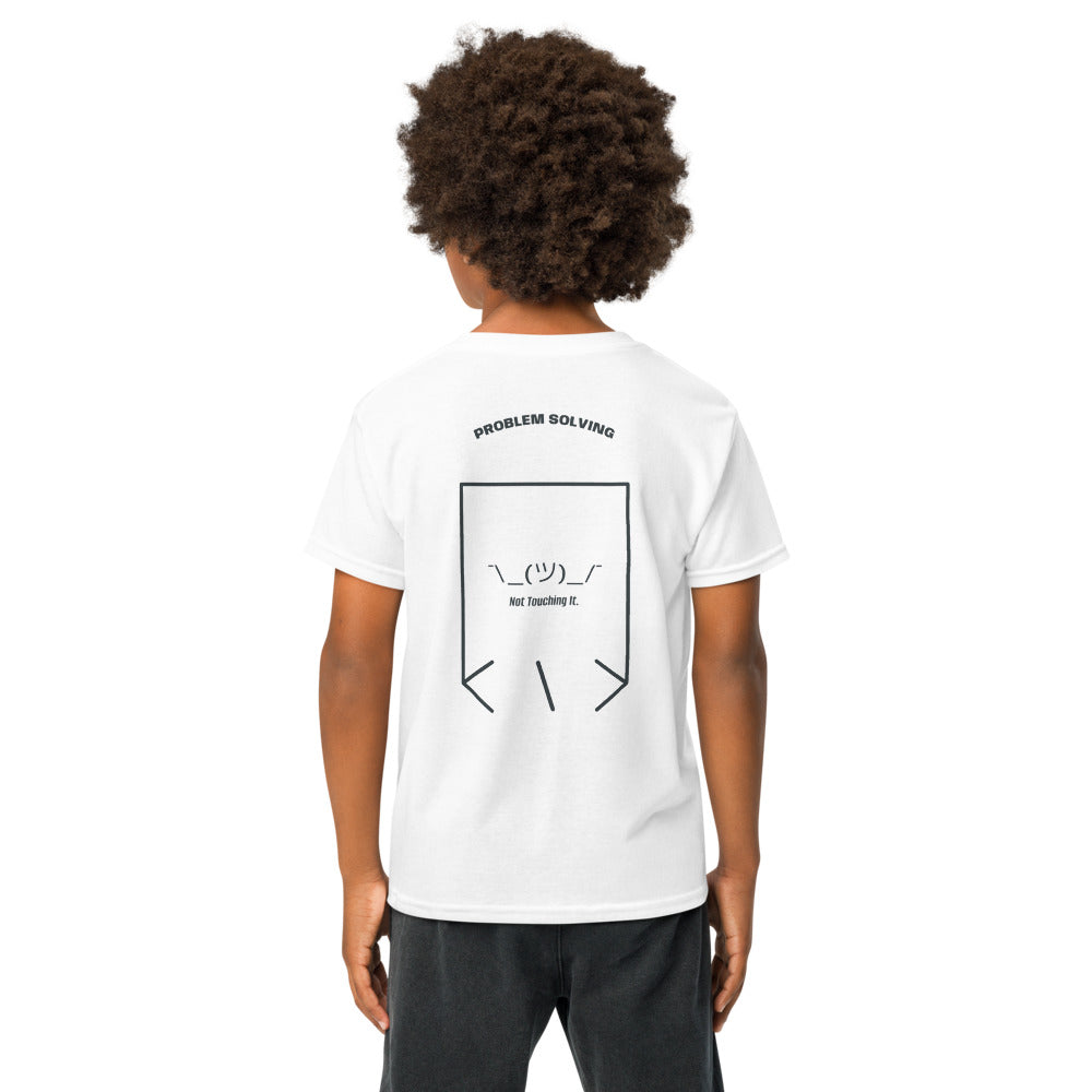 ¯\_(ツ)_/¯ — White Dark Heather back mockup