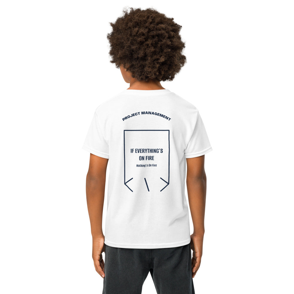 If Everything’s On Fire — White Navy back mockup